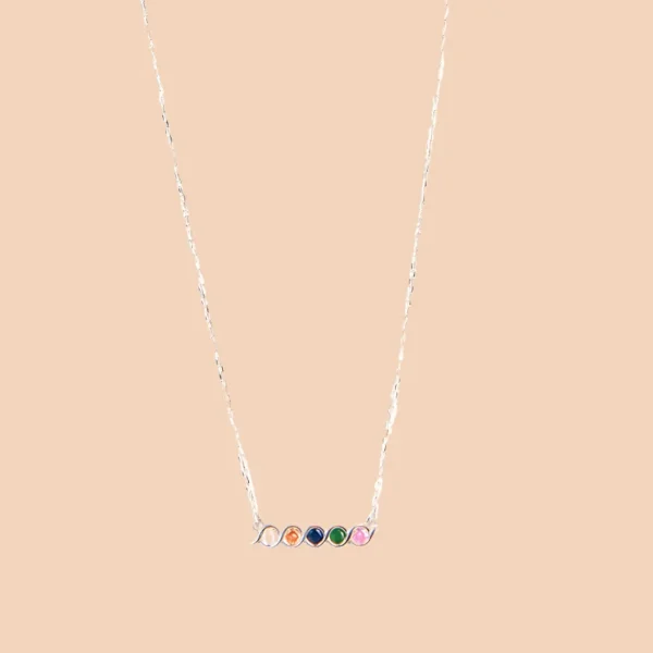 Fayla Five-Color Silver Necklace - SERLA